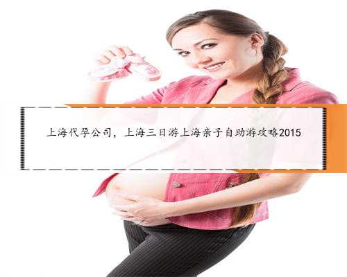 上海代孕公司，上海三日游上海亲子自助游攻略2015